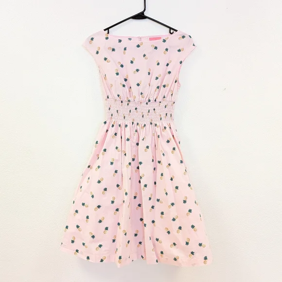 kate spade Pink Pineapple Print Midi Dress - Picture 1 of 5